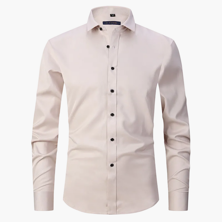 Biała koszula męska slim fit, elegancka. Długi rękaw, odporna na zagniecenia, idealna do biura.