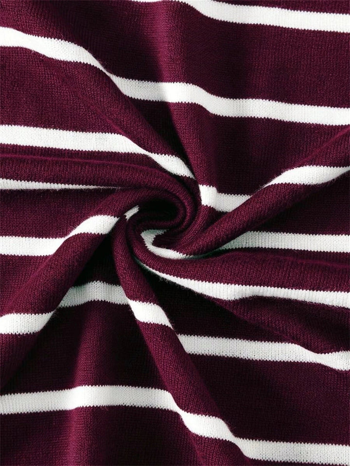 Komfortowy męski t-shirt w paski na wiosnę/lato. Okrągły dekolt i krótki rękaw zapewniają swobodę.
