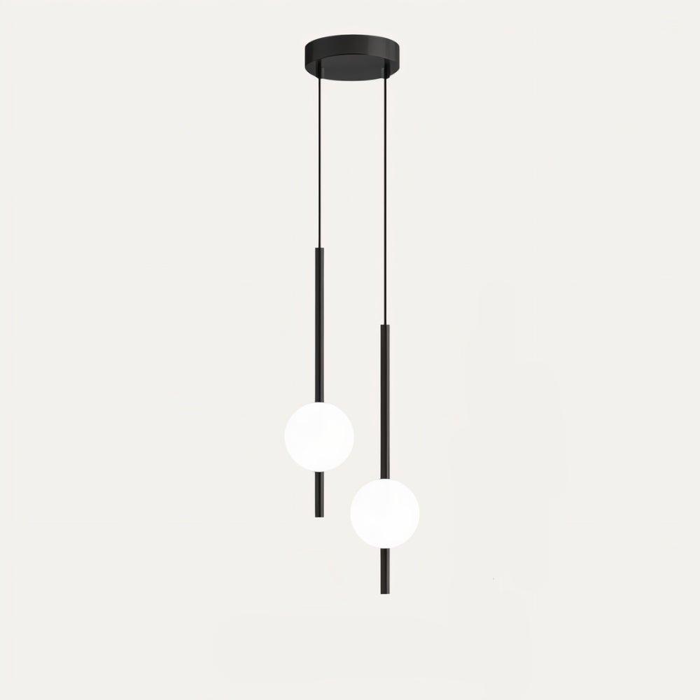 Minimalistyczna lampa wisząca LED, nowoczesne oświetlenie sufitowe, skandynawski design.