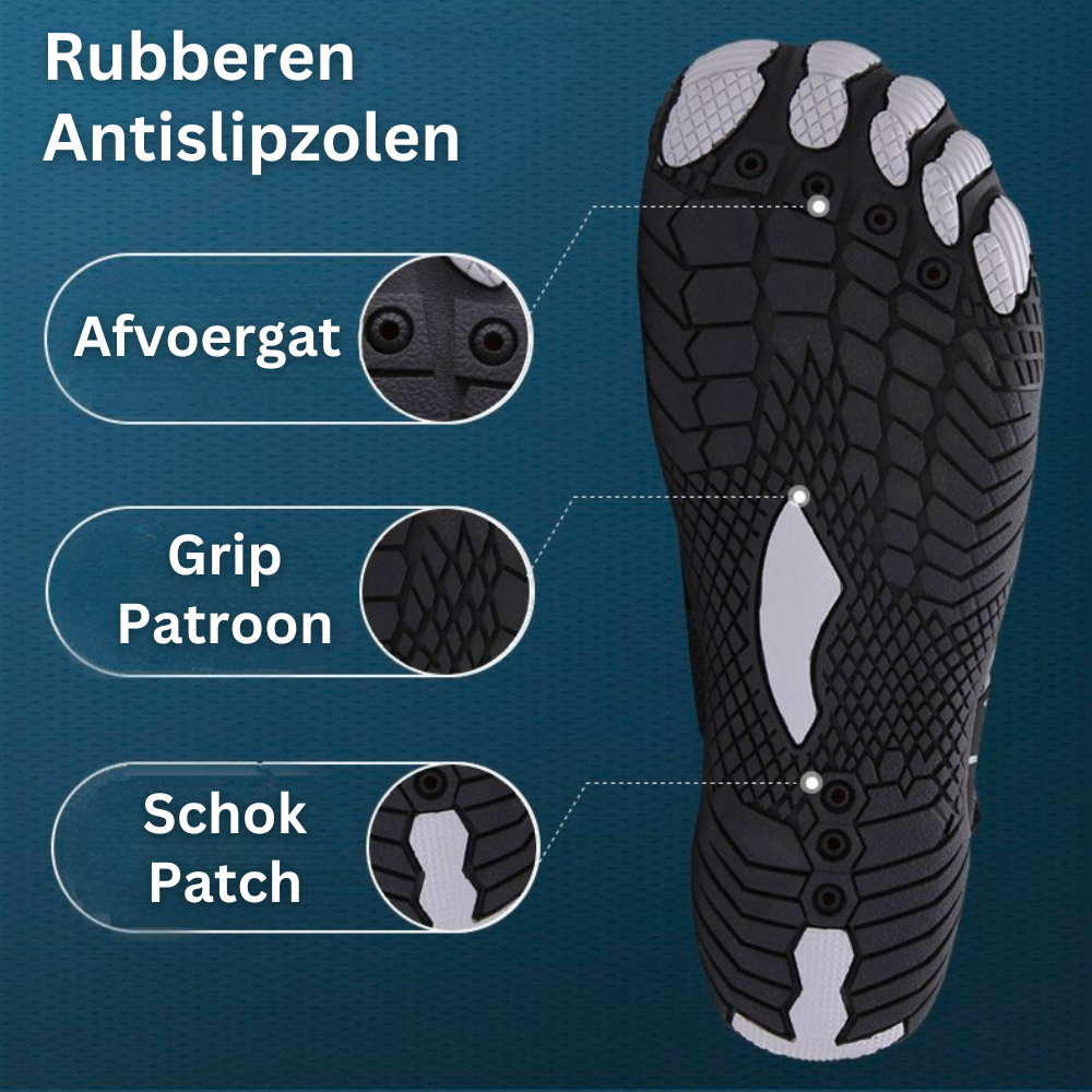 Szybkoschnące buty wodne AquaFlex dla kobiet i mężczyzn. Obuwie do pływania i sportów wodnych.