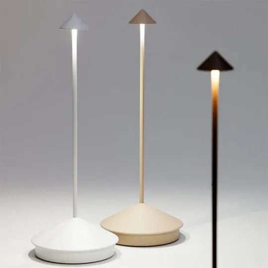 Minimalistyczna lampa stołowa LED, elegancja i funkcjonalność. Idealna do biura, salonu, sypialni.