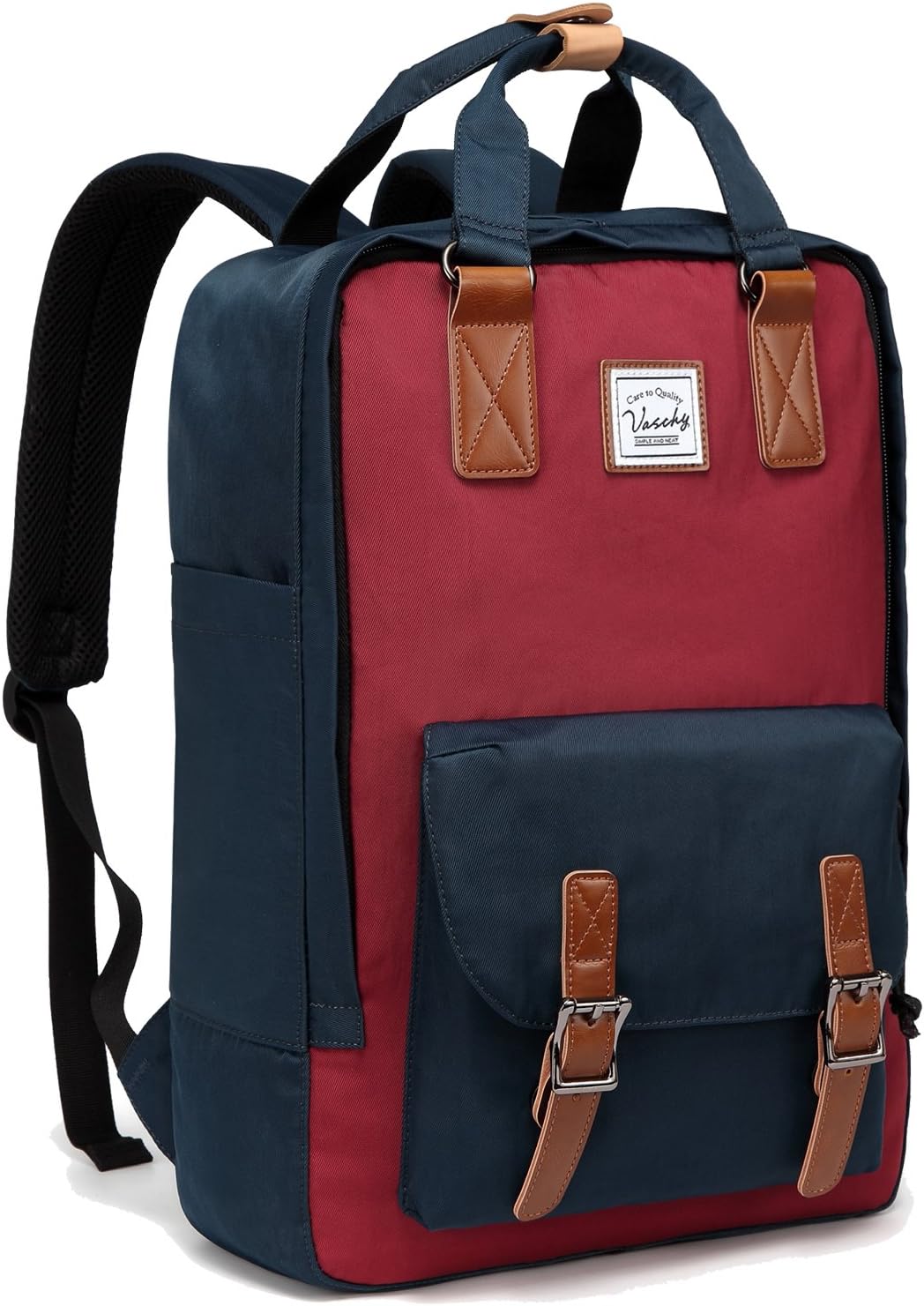 Nowoczesny plecak unisex UrbanEase na laptopa 15.6 cala, wodoodporny. Styl vintage, do pracy i szkoły.