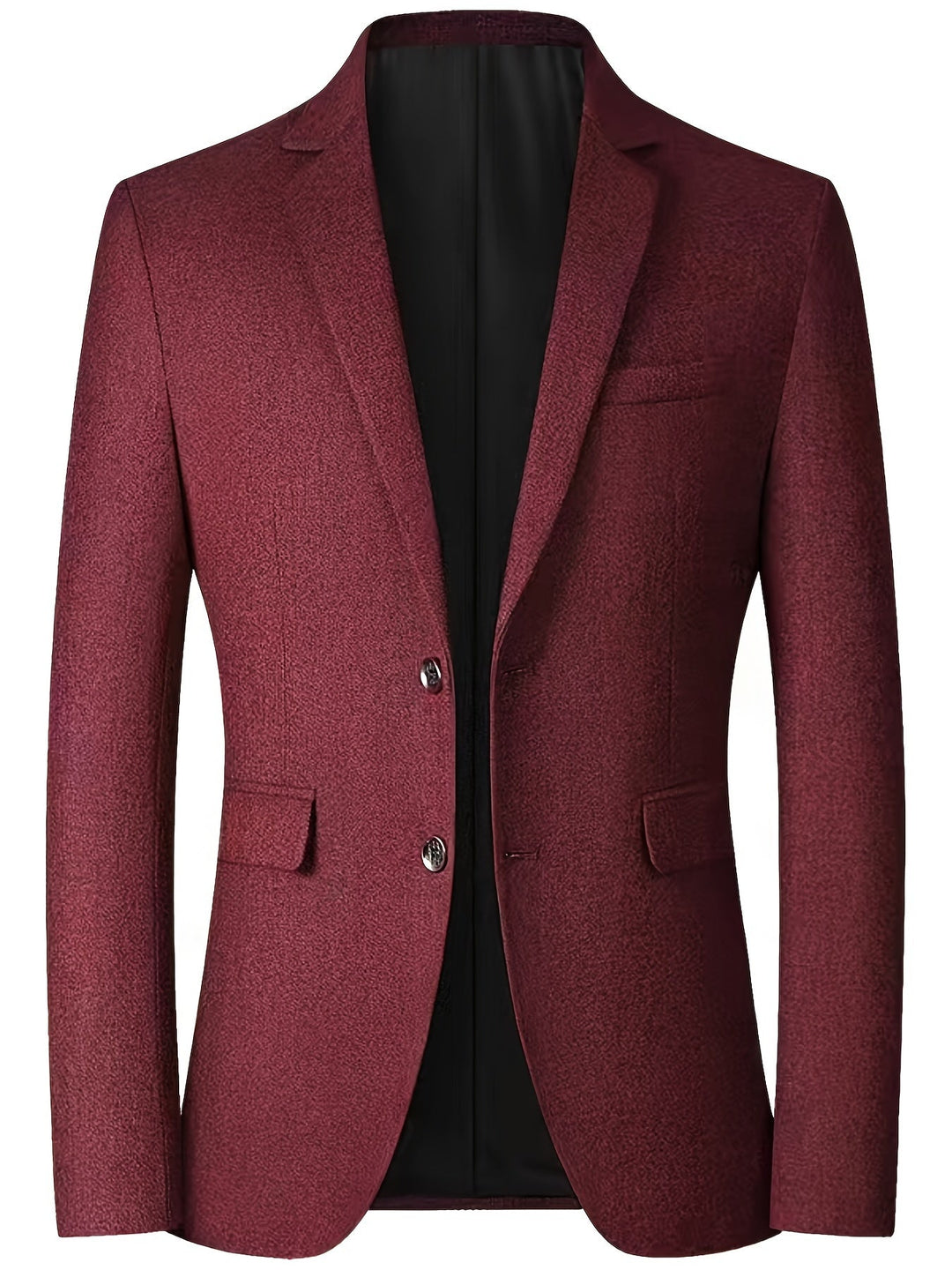 Marynarka męska slim-fit Cedric z białą koszulą. Szykowna, biznesowa odzież męska, idealna na eleganckie wyjścia.