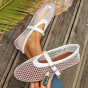 Damskie, lekkie buty Mary Jane z siateczki zapewniające komfort przez cały dzień.
