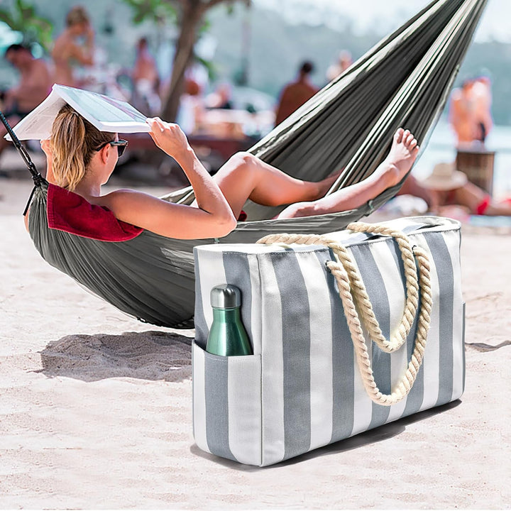 Duża torba wodoodporna dla kobiet, na plażę i basen. Piaskoodporna.