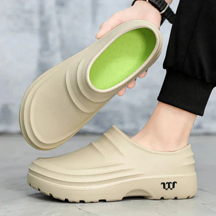 Wygodne klapki ortopedyczne unisex na ból stopy i pięty, amortyzujące.