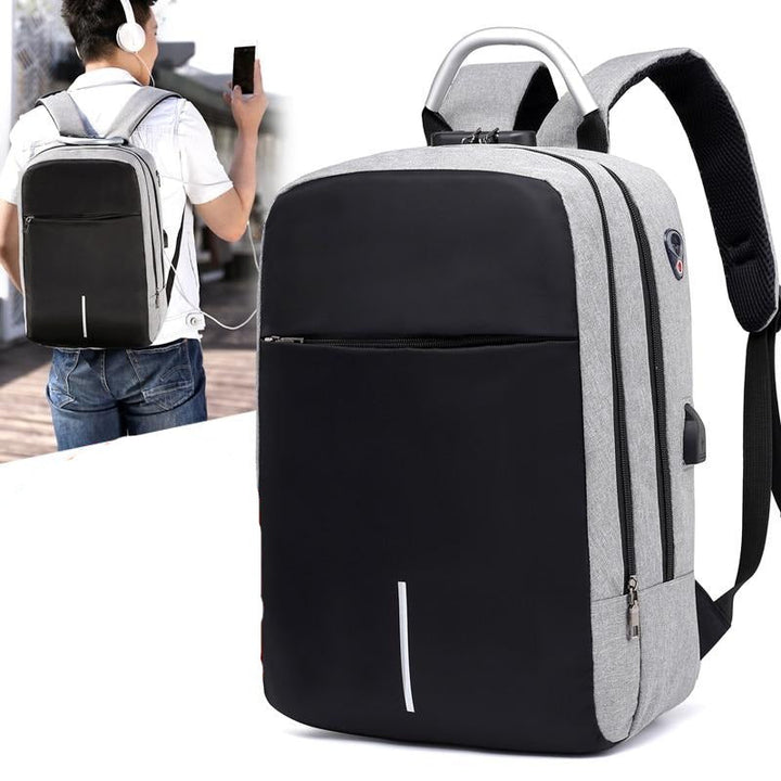 Plecak antykradzieżowy unisex z portem USB, wodoodporny, idealny na laptopa i tablet. Bezpieczny i stylowy.
