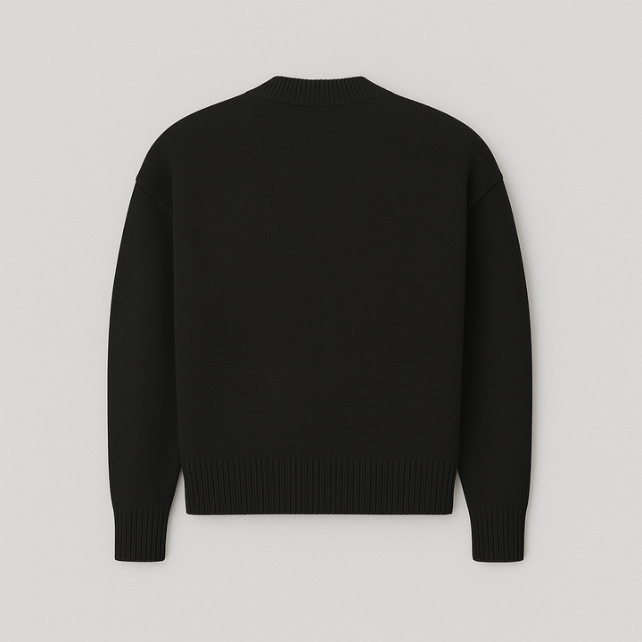 Casualowy sweter oversize z motywem serca, bluzka damska idealna do codziennych outfitów.