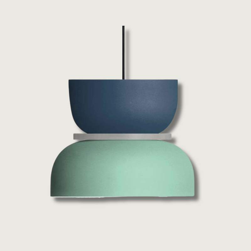 Lampa wisząca skandynawska kolorowa. Oświetlenie sufitowe do salonu i kuchni. Nowoczesny design.