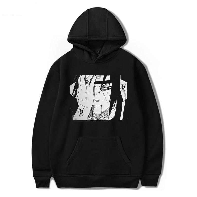 Modna męska bluza z kapturem i unikalnym nadrukiem anime, doskonała do casualowych stylizacji.