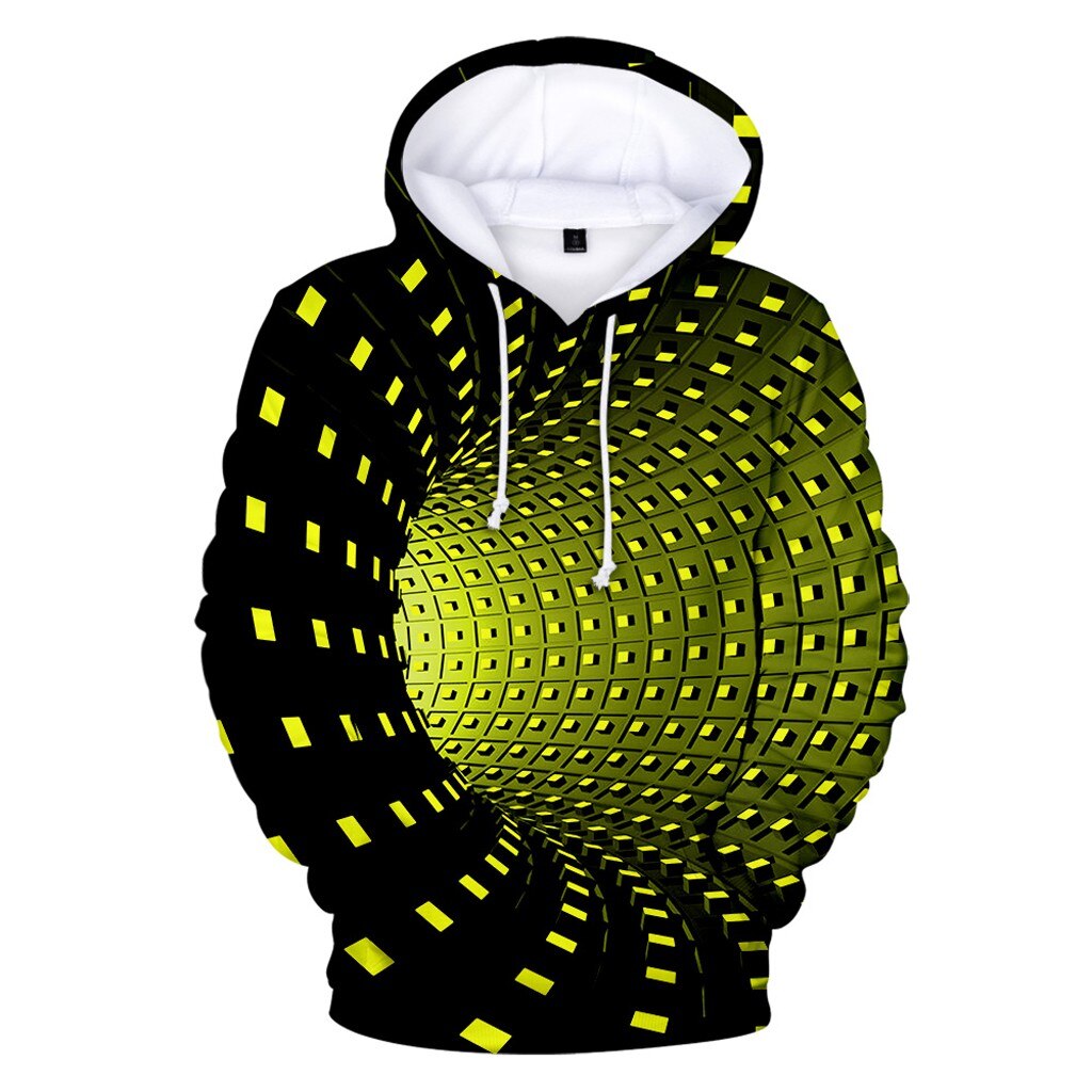 Męska bluza z kapturem i efektownym nadrukiem 3D. Idealna do casualowych stylizacji streetwear na jesień i zimę.