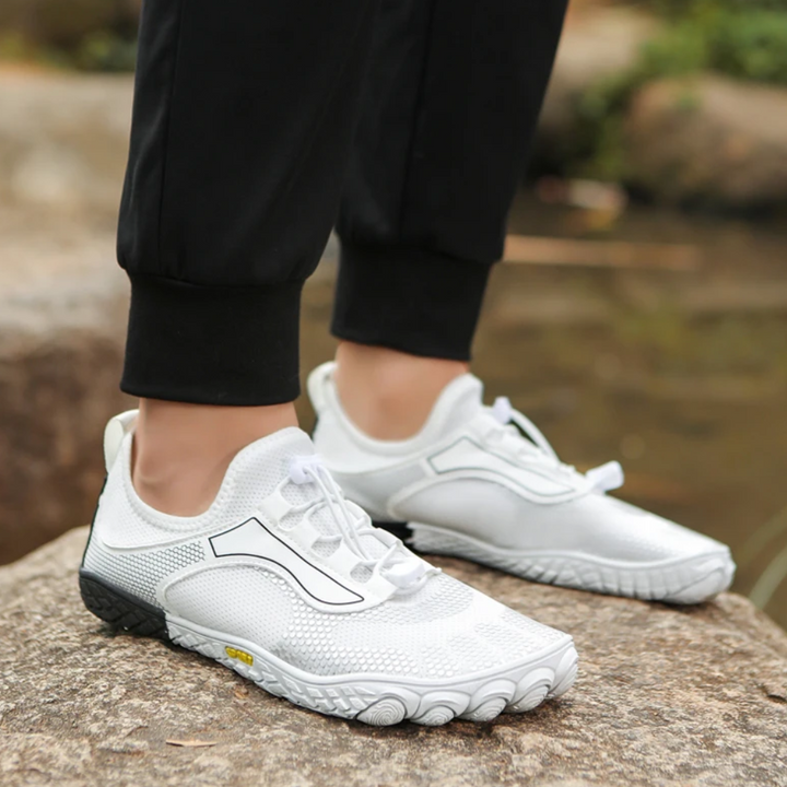 Unisex buty na bosaka do przygód, idealne do biegania, trekkingu i aktywności fizycznej w terenie.