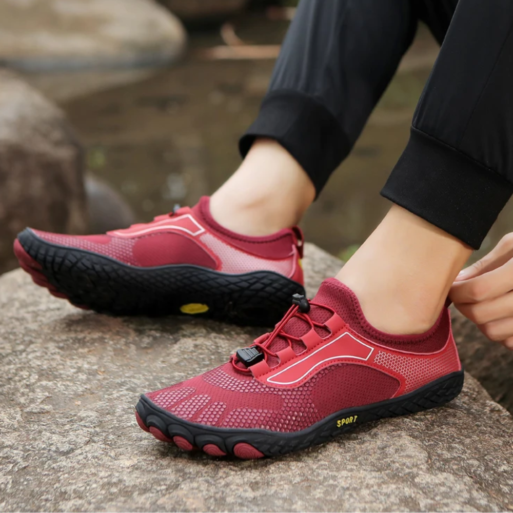 Para lekkich butów na bosaka unisex do biegania, trekkingu i innych aktywności sportowych na świeżym powietrzu.
