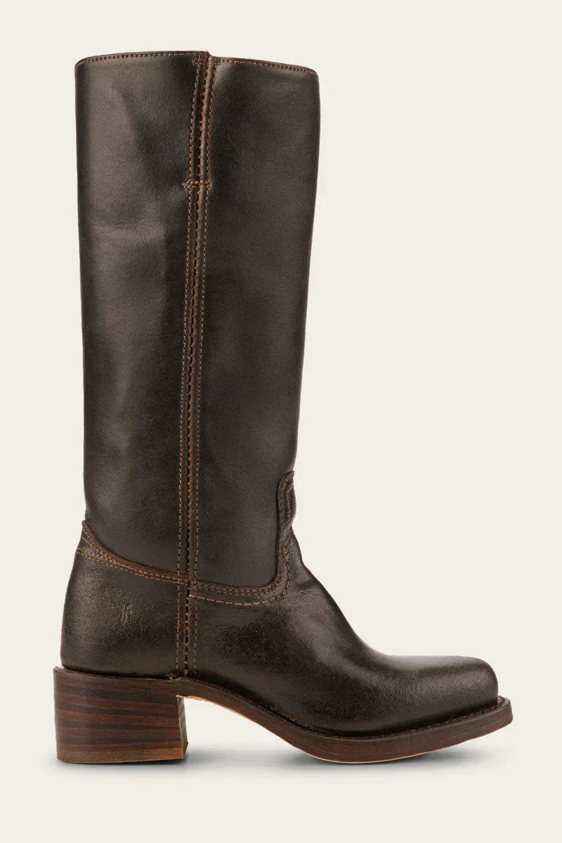 Botki damskie Naomia, karmelowe – stylowe buty z zamkiem, podkreślające jesienny look.