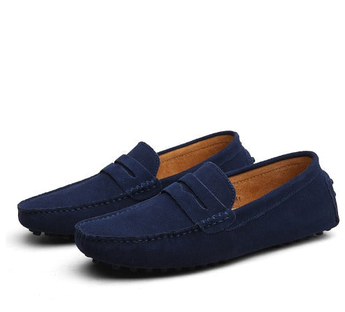 Mokasyny męskie premium, brązowe, stylowe i komfortowe buty wsuwane. Obuwie męskie na każdą okazję.