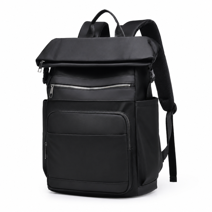 Praktyczny organizer w plecaku unisex. Dużo kieszeni na akcesoria, idealny do pracy.