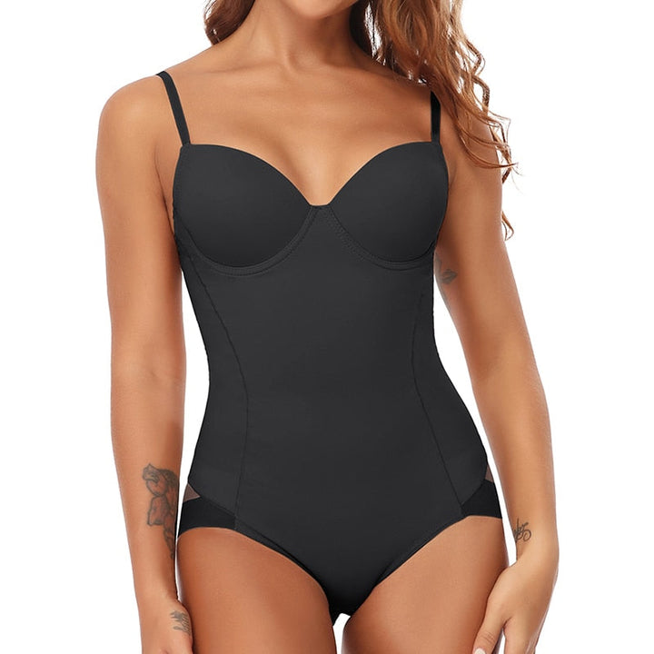 Body wyszczuplające Élise modelujące figurę klepsydry, z efektem spłaszczenia brzucha. Idealne pod ubranie.