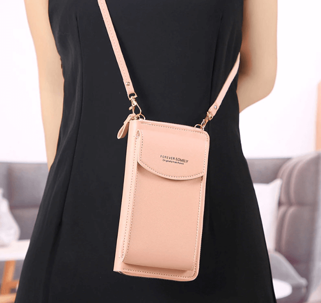 Wygodna torebka damska crossbody z ekoskóry, z regulowanym paskiem, na telefon i portfel.
