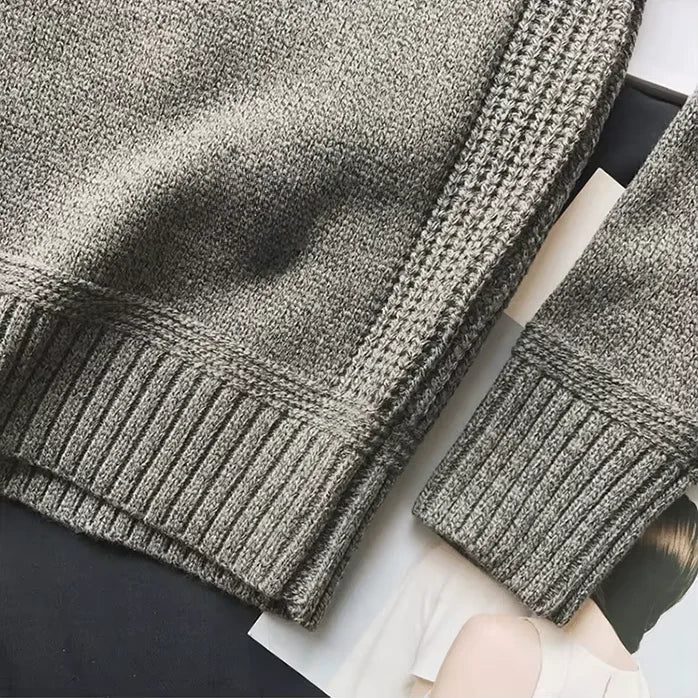 Dzianinowy sweter unisex Haven, wełniany, ciepły i komfortowy, idealny do casualowych stylizacji.
