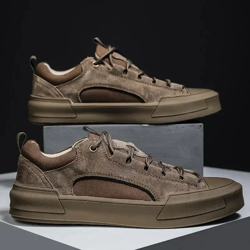 Niskie trampki męskie, casualowe buty w stylu skate. Idealne na wiosnę i lato, modne i wygodne obuwie.