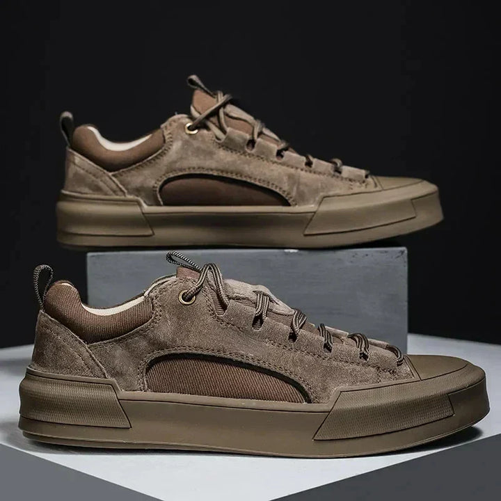 Niskie trampki męskie, casualowe buty w stylu skate. Idealne na wiosnę i lato, modne i wygodne obuwie.