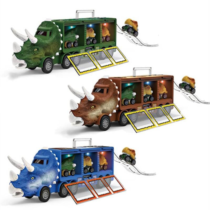 Dziecięcy pojazd RexHauler, ciężarówka transportująca dinozaury. Realistyczne dźwięki i światła dla interaktywnej zabawy.