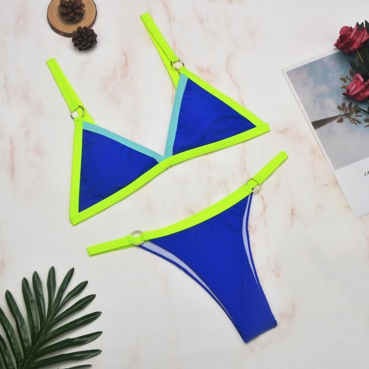 Damskie bikini z brazylianami, modny dwuczęściowy kostium kąpielowy, idealny na słoneczne lato.