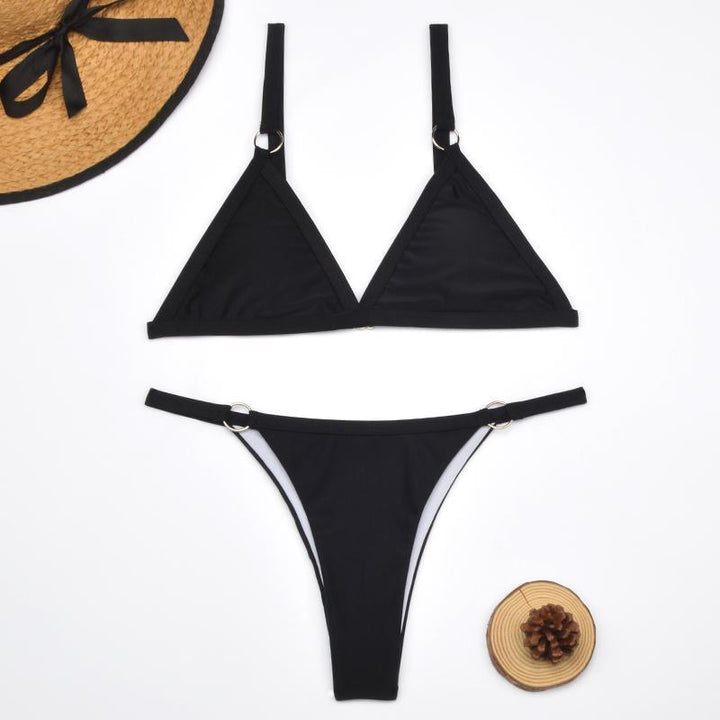 Damskie bikini dwuczęściowe, brazyliany i góra kąpielowa, idealne na słoneczną plażę lub basen.