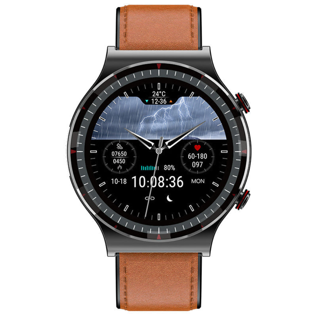 Elegancki smartwatch z EKG, pomiarem tętna, saturacji i monitor snu. Niezbędny zegarek dla zdrowia i fitnessu.