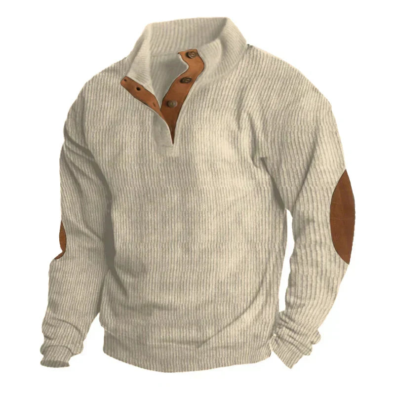 Elegancki męski sweter Armand, klasyczny design na jesień i zimę. Ciepły, casualowy, idealny do męskiej garderoby.