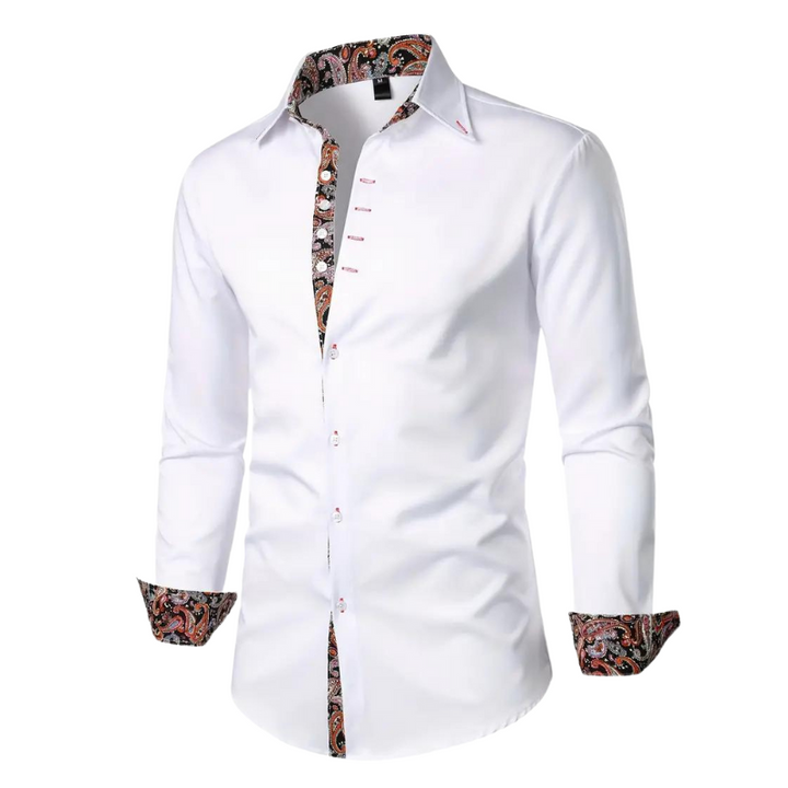 Elegancka męska koszula wieczorowa Matteo. Modna koszula slim fit na wesele, bankiety i ważne uroczystości.