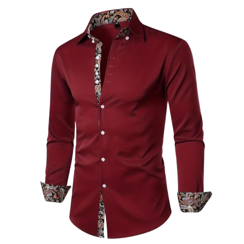 Męska elegancka koszula imprezowa Matteo. Modny slim fit, idealna koszula wieczorowa na specjalne okazje.