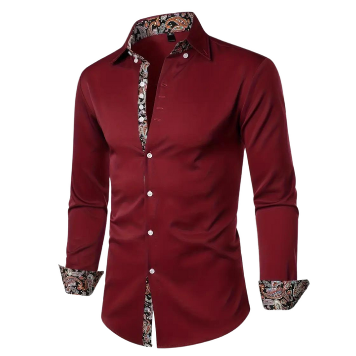 Męska elegancka koszula imprezowa Matteo. Modny slim fit, idealna koszula wieczorowa na specjalne okazje.