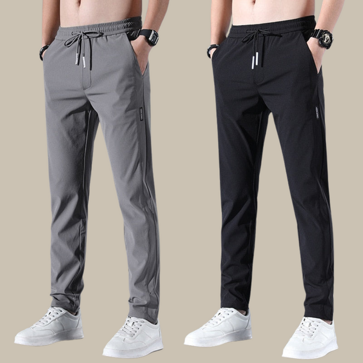 Męskie spodnie chino regular fit ze streczem, zapewniające komfort i modny wygląd. Idealne na co dzień i do biura.