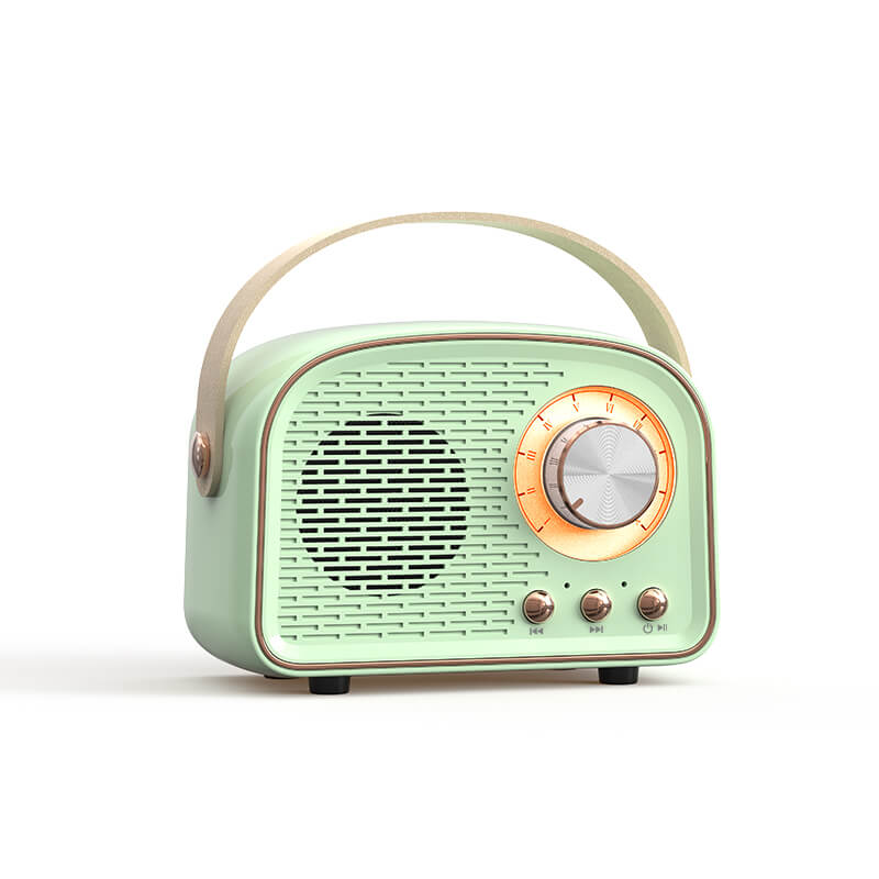 Unikalny głośnik Bluetooth vintage z radiem FM, design retro, kultowy element dekoracyjny.