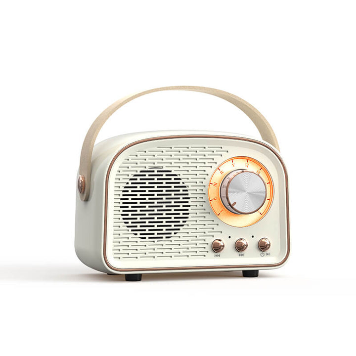 Głośnik Bluetooth retro FM, idealny do kuchni, salonu lub sypialni, styl vintage.
