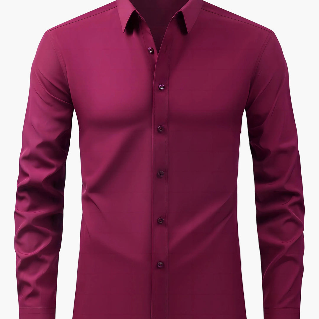 Klasyczna koszula męska slim fit z długim rękawem, zawsze w modzie.