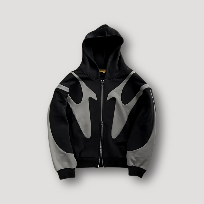 Komfortowa, rozpinana bluza męska z kapturem w stylu streetwear, idealna do miejskich stylizacji.