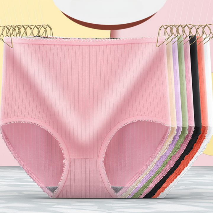 Niezawodna ochrona z chłonną bielizną damską wysoki stan, bezszwową. Majtki menstruacyjne lub na nietrzymanie moczu, 8-pak.