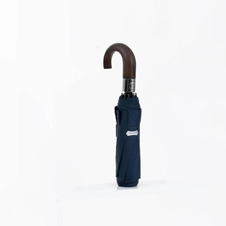Elegancki parasol męski, składany, automatyczny. Z rączką drewnianą, doskonały na każdą pogodę.