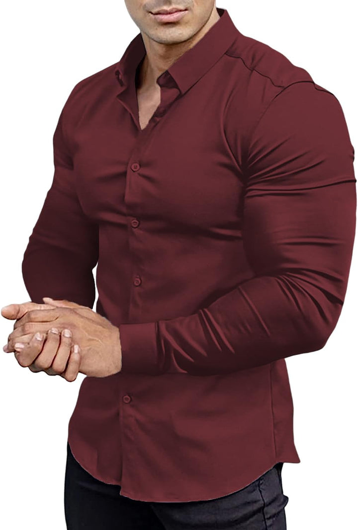 Biznesowa koszula męska slim fit, elegancka i dopasowana, wysoka jakość.