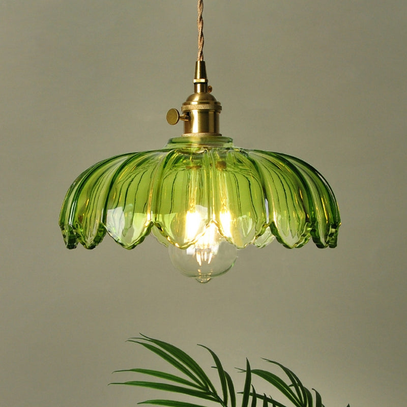 Biała lampa wisząca szklana, harmonijne oświetlenie do jadalni, sypialni, salonu, dekoracja.