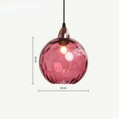Żyrandol szklana kula LumiSphere. Nowoczesne oświetlenie sufitowe, idealne do salonu.