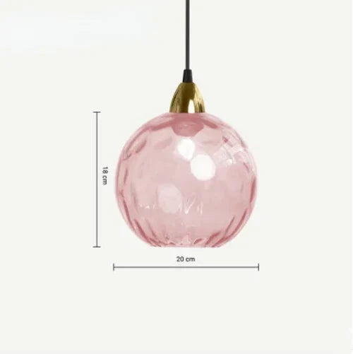 Szklana kula LumiSphere – designerska lampa wisząca. Oświetlenie sufitowe do salonu, sypialni.