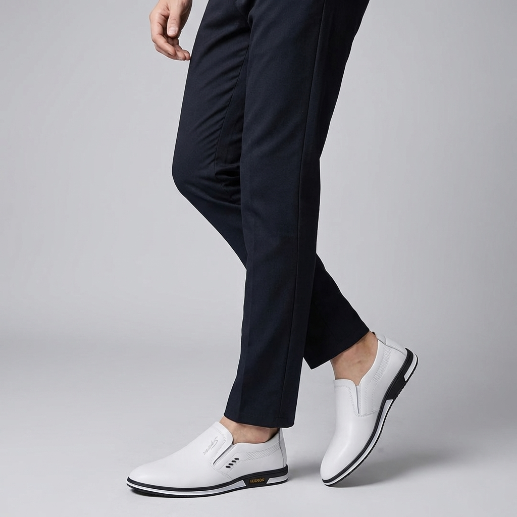 Eleganckie męskie buty skórzane, klasyczne obuwie wizytowe, idealne do garnituru i na ważne okazje.