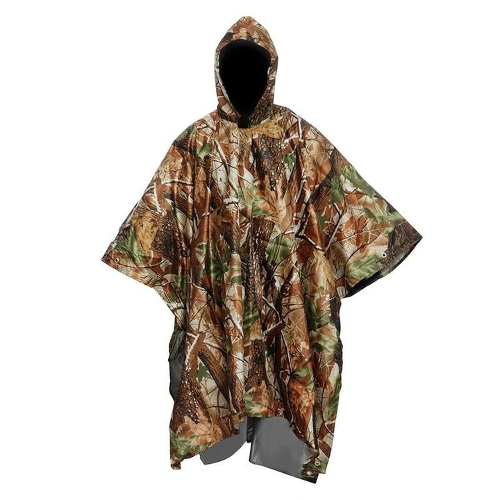 Męskie poncho outdoorowe, wodoodporne. Idealne na jesień i zimę, zapewnia suchość w trudnych warunkach.