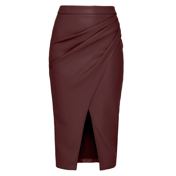 Modna damska spódnica midi z marszczeniami. Idealny wybór na eleganckie wyjścia i codzienne stylizacje.