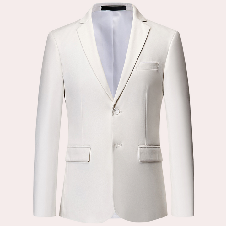 Wszechstronna męska marynarka slim fit Ariston, idealna na spotkania biznesowe i luźniejsze stylizacje.