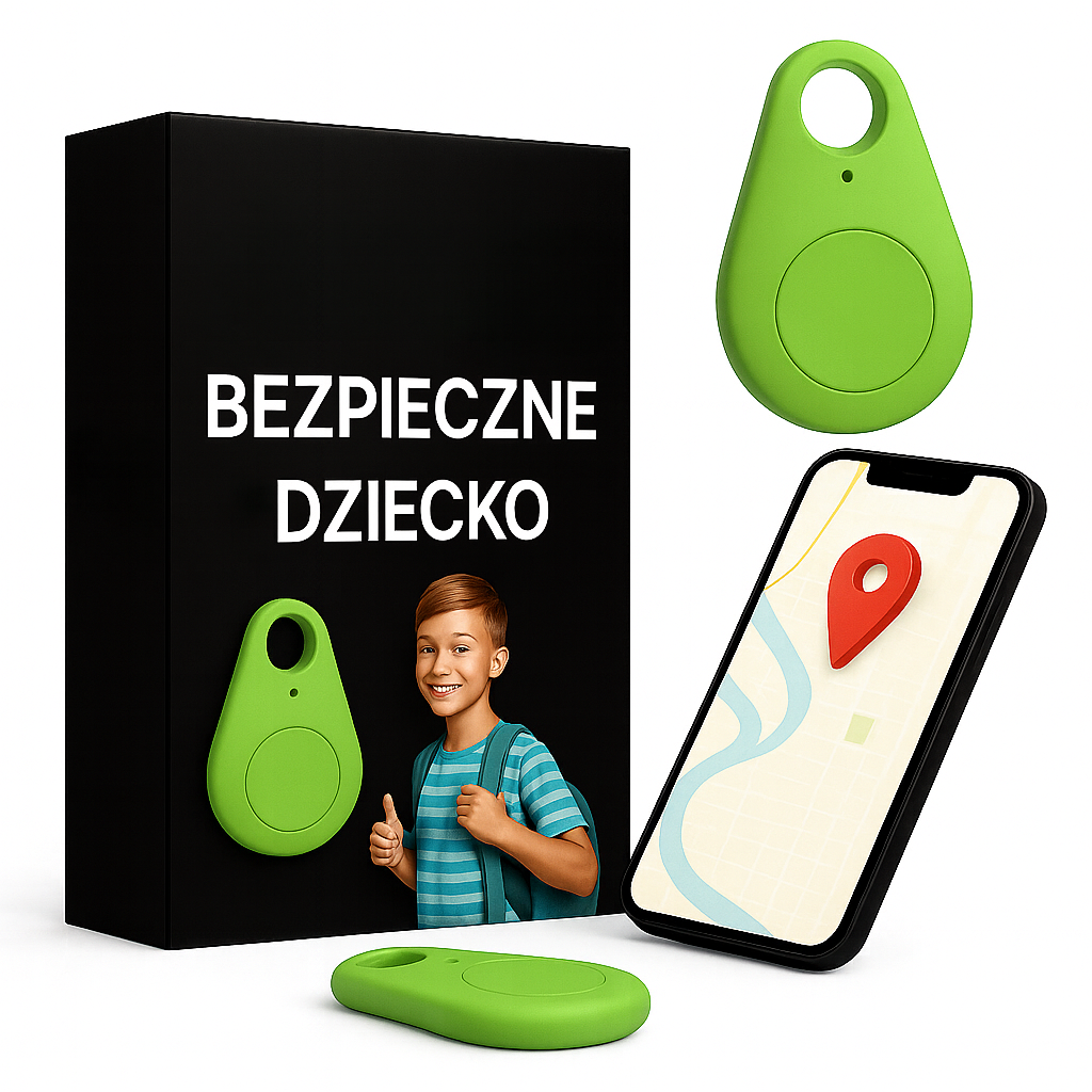 Kompaktowy tracker GPS IP67 dla dzieci. Wodoodporny, mini lokalizator zapewnia monitoring i bezpieczeństwo.
