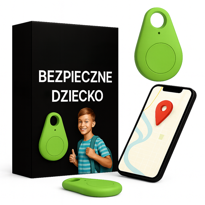 Kompaktowy tracker GPS IP67 dla dzieci. Wodoodporny, mini lokalizator zapewnia monitoring i bezpieczeństwo.